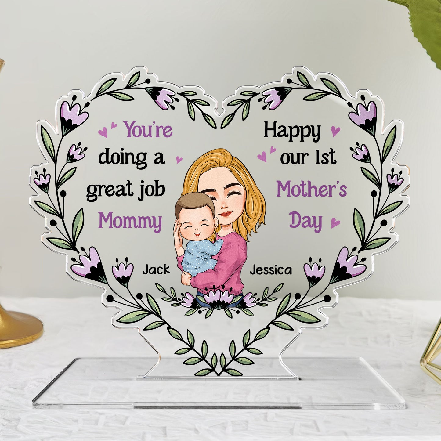 You're Doing A Great Job Mommy - Personalized Acrylic Plaque