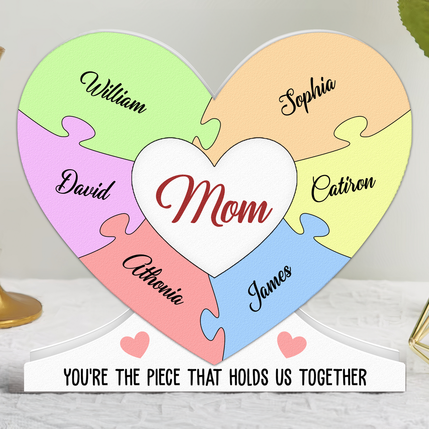 You're The Piece That Holds Us Together - Personalized Light Box