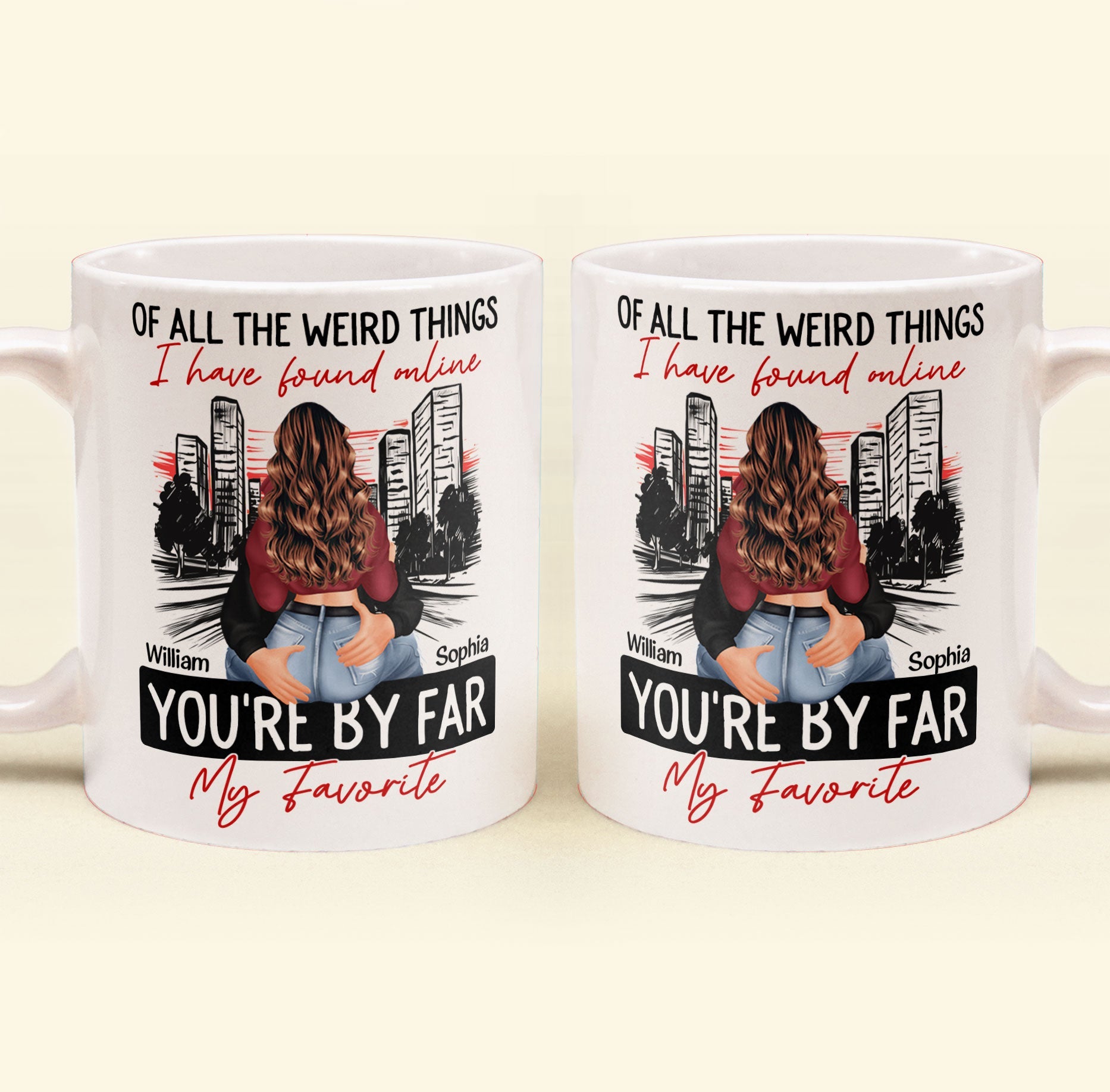 You re By Far My Favorite Couples Personalized Mug Macorner