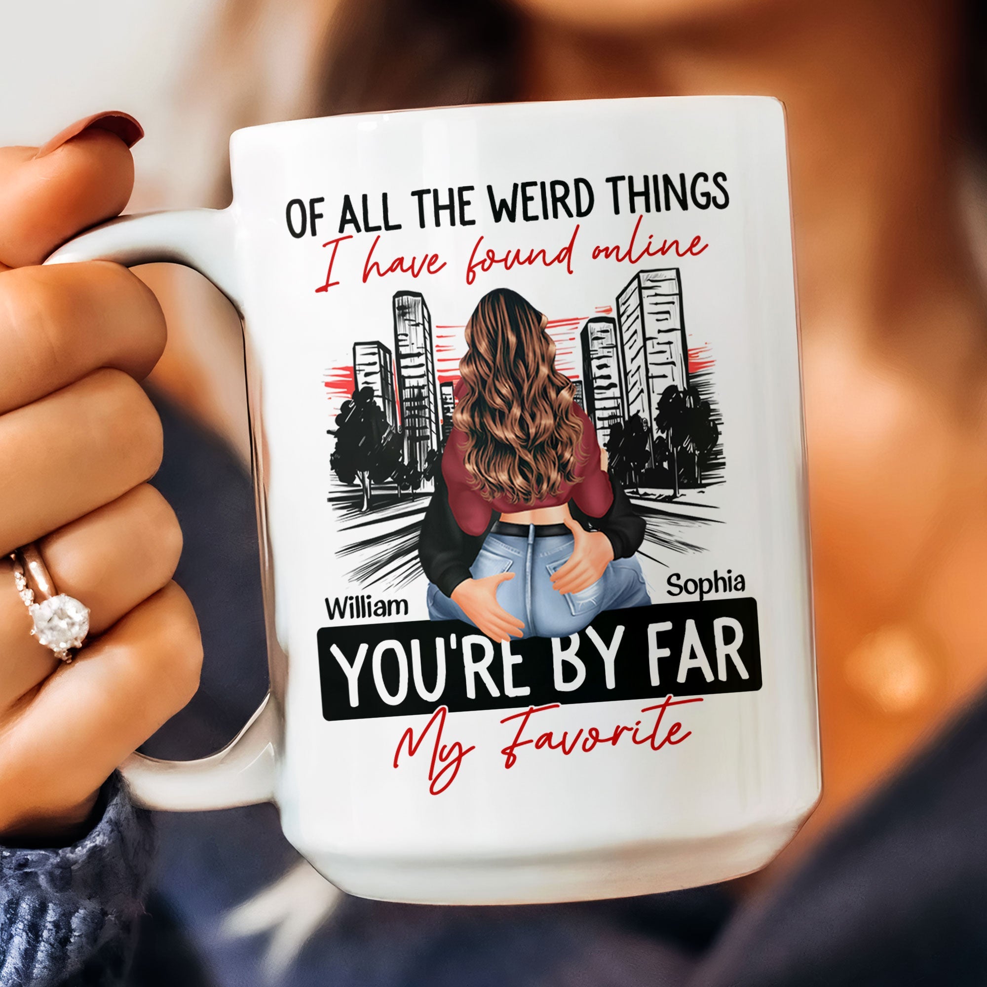 You re By Far My Favorite Couples Personalized Mug Macorner