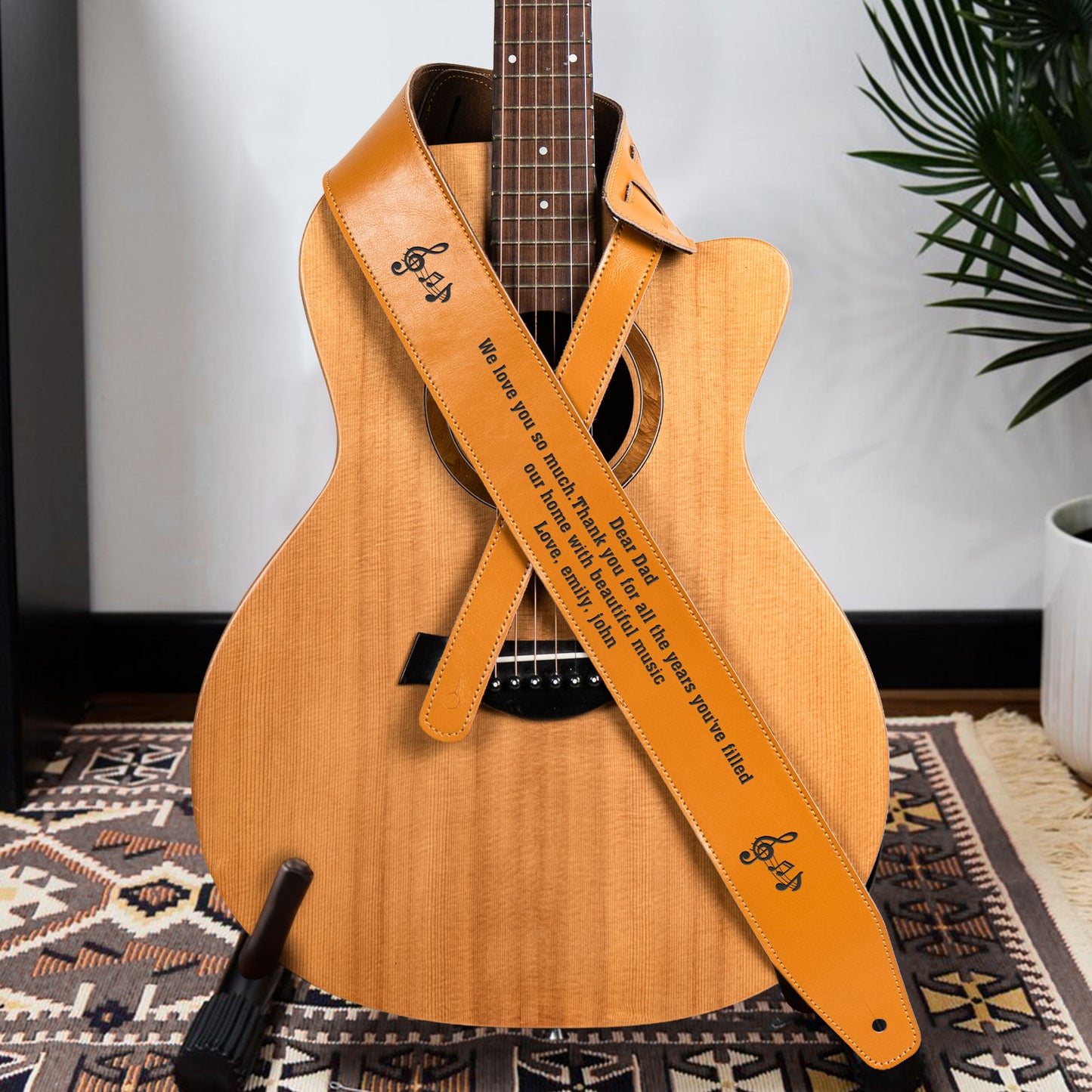 You've-Filled-Our-Home-With-Beautiful-Music-Personalized-Leather-Guitar-Strap-1