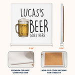 Your Drink Here - Personalized Ceramic Coaster