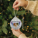 Your Heart Stopped, But My Love For You Did Not - Personalized Glass Photo Ornament With Silver Cap