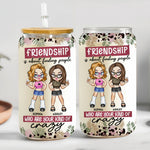 Your Kind Of Crazy - Personalized Clear Glass Cup