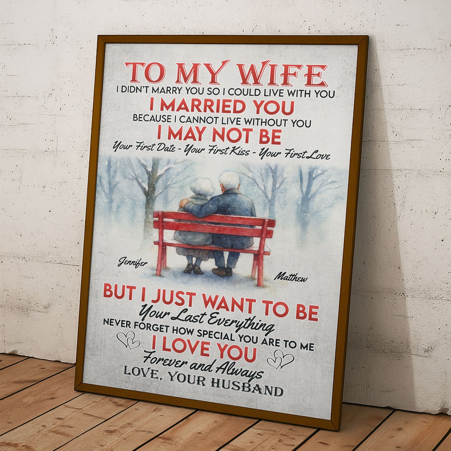 Your Last Everything I Love You Forever & Always - Personalized Poster