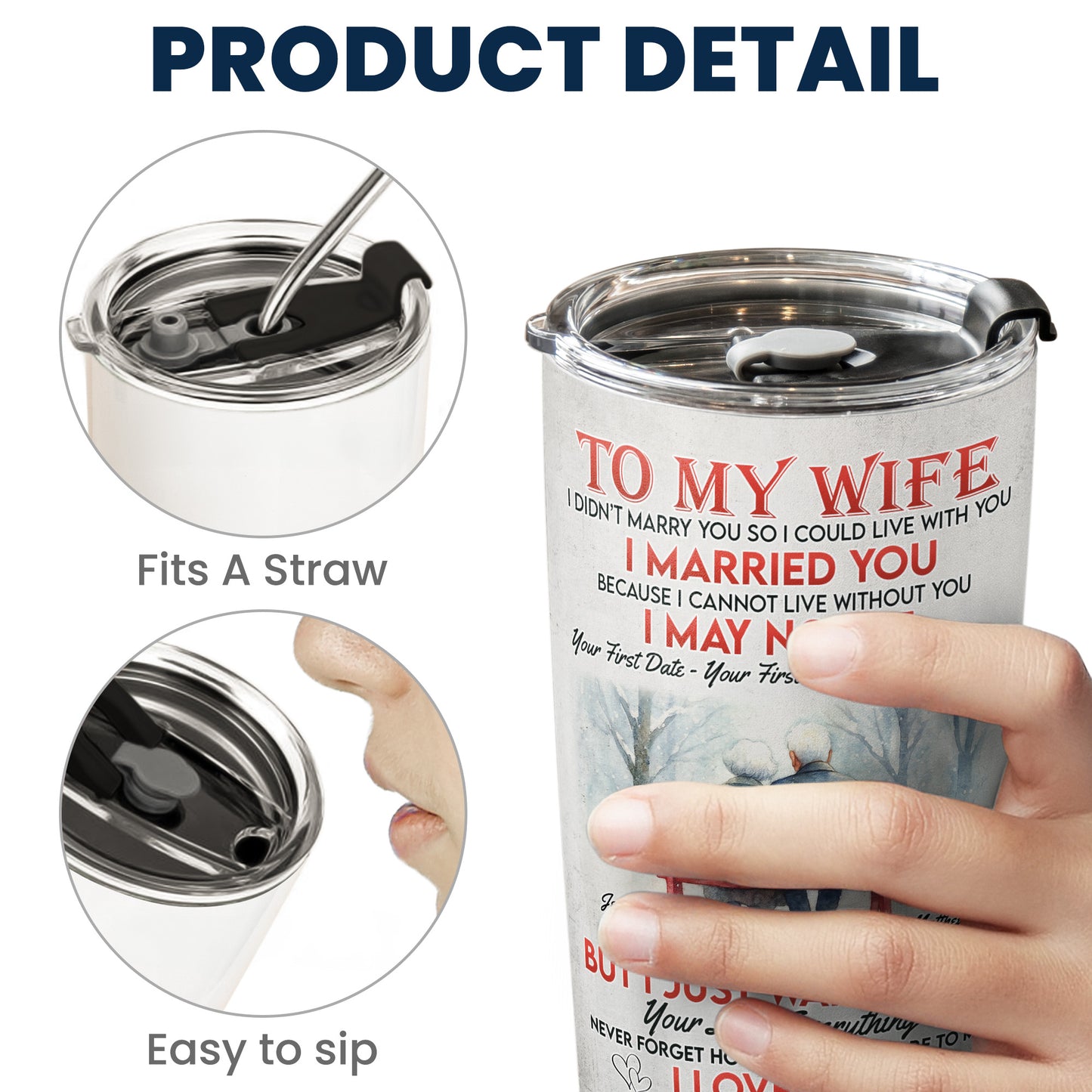 Your Last Everything I Love You Forever & Always - Personalized Tumbler Cup