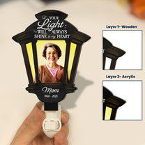 Your Light Always Shine - Personalized Photo Wood And Acrylic Night Light