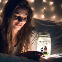Your Light Will Always Shine In My Heart - Personalized Mason Jar Light