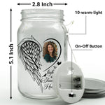 Your Light Will Always Shine In My Heart - Personalized Mason Jar Photo Light