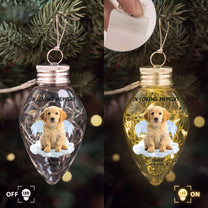 Your Light Will Always Shine In My Heart Pet Memorial - Personalized Photo LED Christmas Light