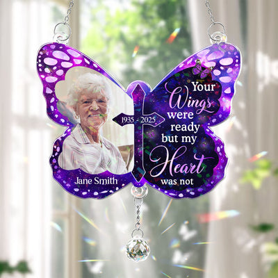 Your Wings Ready - Personalized Acrylic Suncatcher With Crystal Ball Prism