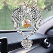 Your Wings Were Ready But My Heart Was Not - Custom Angel Wings Photo Ornament