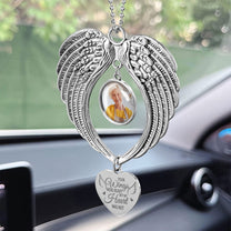 Your Wings Were Ready But My Heart Was Not - Custom Angel Wings Photo Ornament