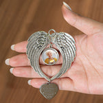 Your Wings Were Ready But My Heart Was Not - Custom Angel Wings Photo Ornament
