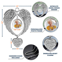 Your Wings Were Ready But My Heart Was Not - Custom Angel Wings Photo Ornament