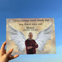 Your Wings Were Ready - Personalized Acrylic Photo Plaque