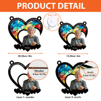 Your Wings Were Ready - Personalized Window Hanging Suncatcher Photo Ornament