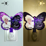 Your Wings Were Ready - Personalized Wood And Acrylic Night Light