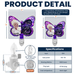 Your Wings Were Ready - Personalized Wood And Acrylic Night Light