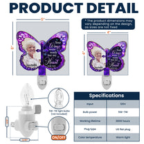 Your Wings Were Ready - Personalized Wood And Acrylic Night Light