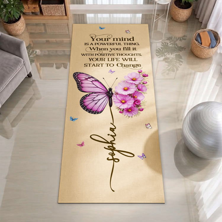 Your-Mind-Is-A-Powerful-Thing-Butterfly-Birth-Month-Flower-Personalized-Yoga-Mat-2