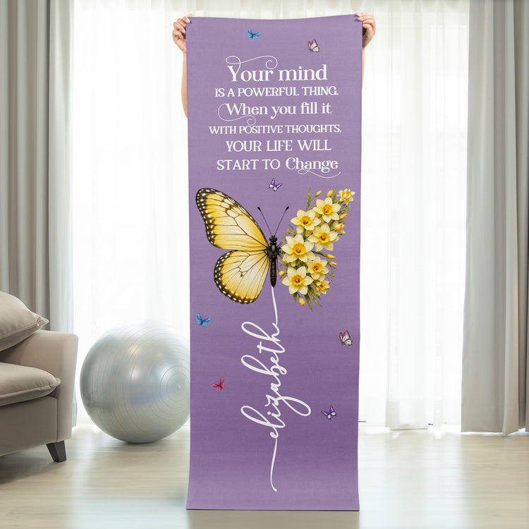 Your-Mind-Is-A-Powerful-Thing-Butterfly-Birth-Month-Flower-Personalized-Yoga-Mat-3