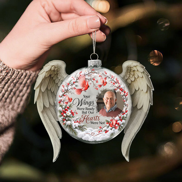Your-Wings-Were-Ready-But-My-Heart-Was-Not-3D-Ball-With-Wings-Personalized-Ornament-3