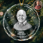 Your-Wings-Were-Ready-But-Our-Hearts-Were-Not-Photo-Sketch-Line-Art-Personalized-Ornament-1