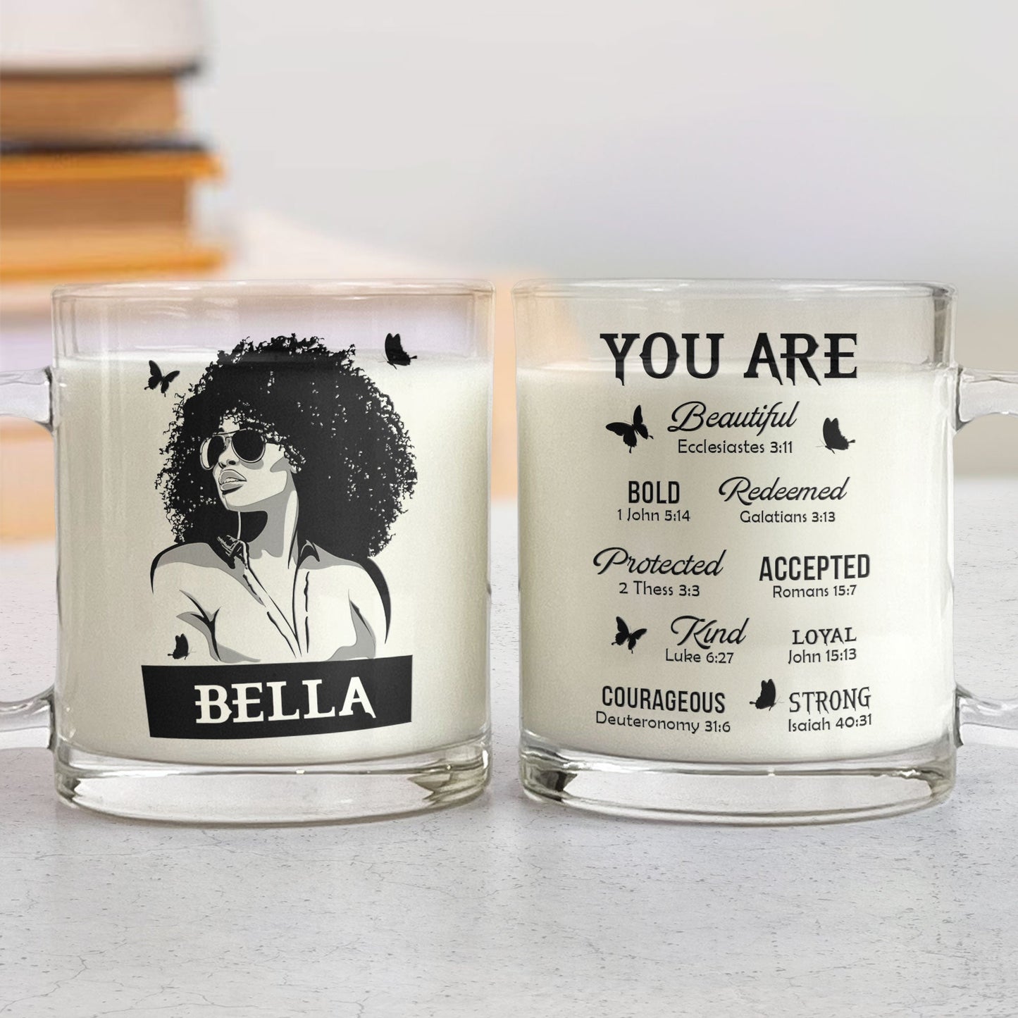 You Are A Black Woman - Personalized Glass Mug