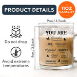 You Are A Black Woman - Personalized Glass Mug