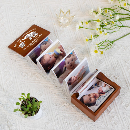 You're Doing A Great Job First Mother's Day - Personalized Wooden Photo Box