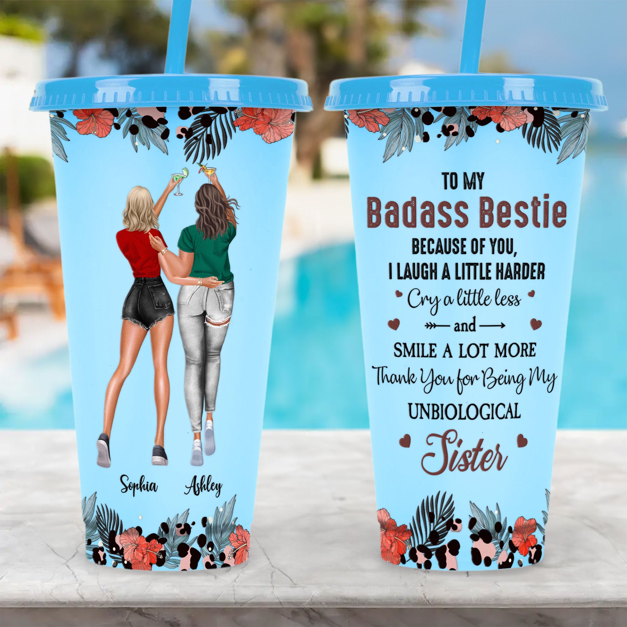 You're My Bad@ss Bestie - Personalized Color Changing Cup