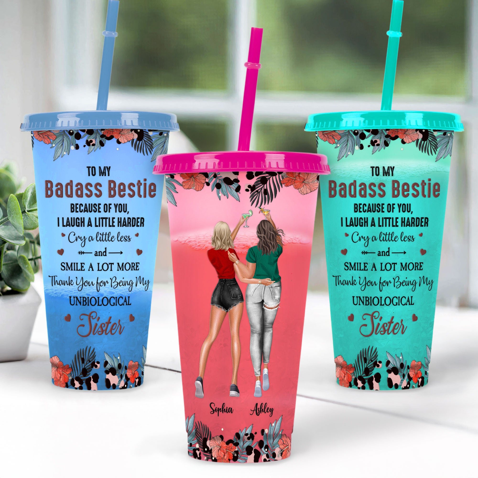 You're My Bad@ss Bestie - Personalized Color Changing Cup