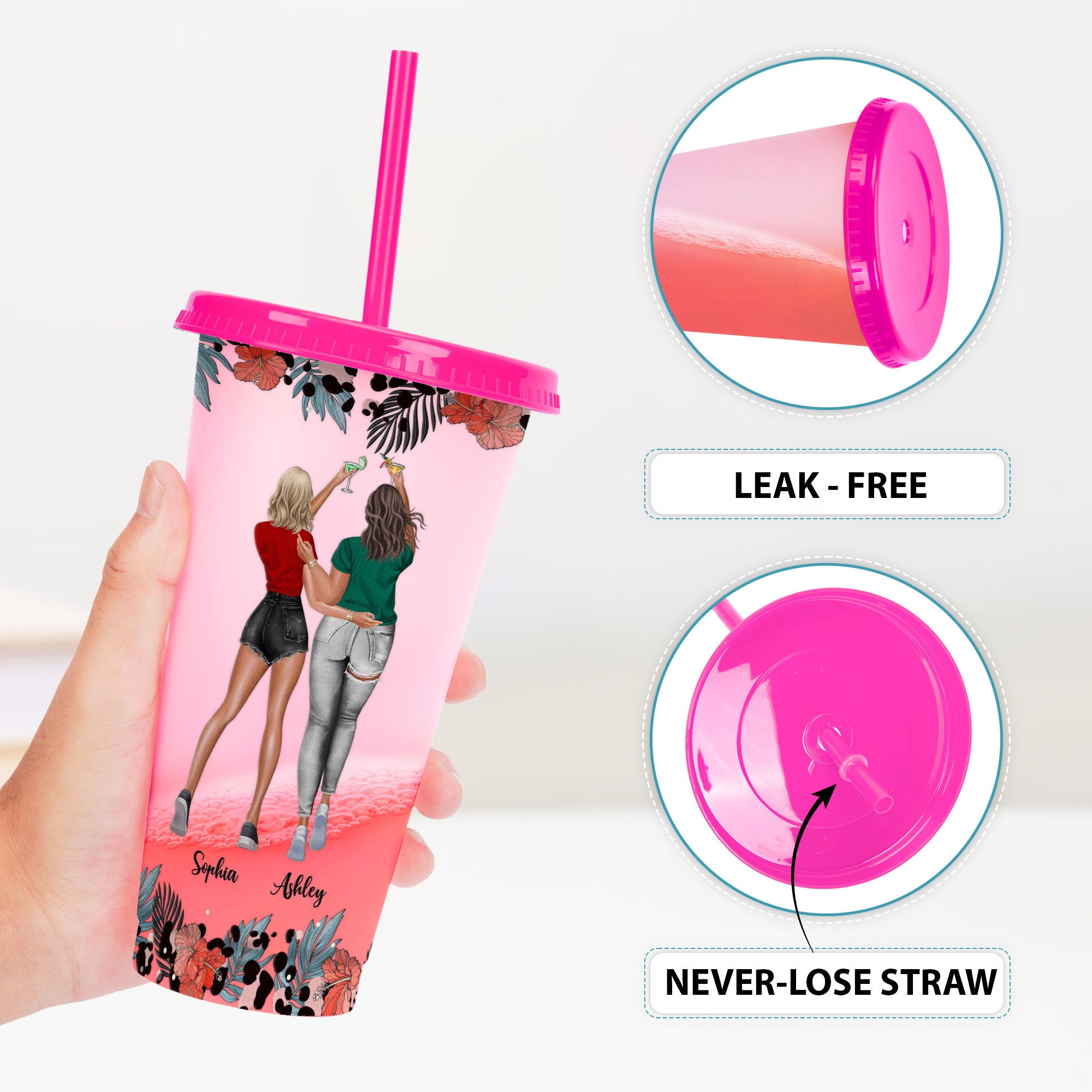 You're My Bad@ss Bestie - Personalized Color Changing Cup