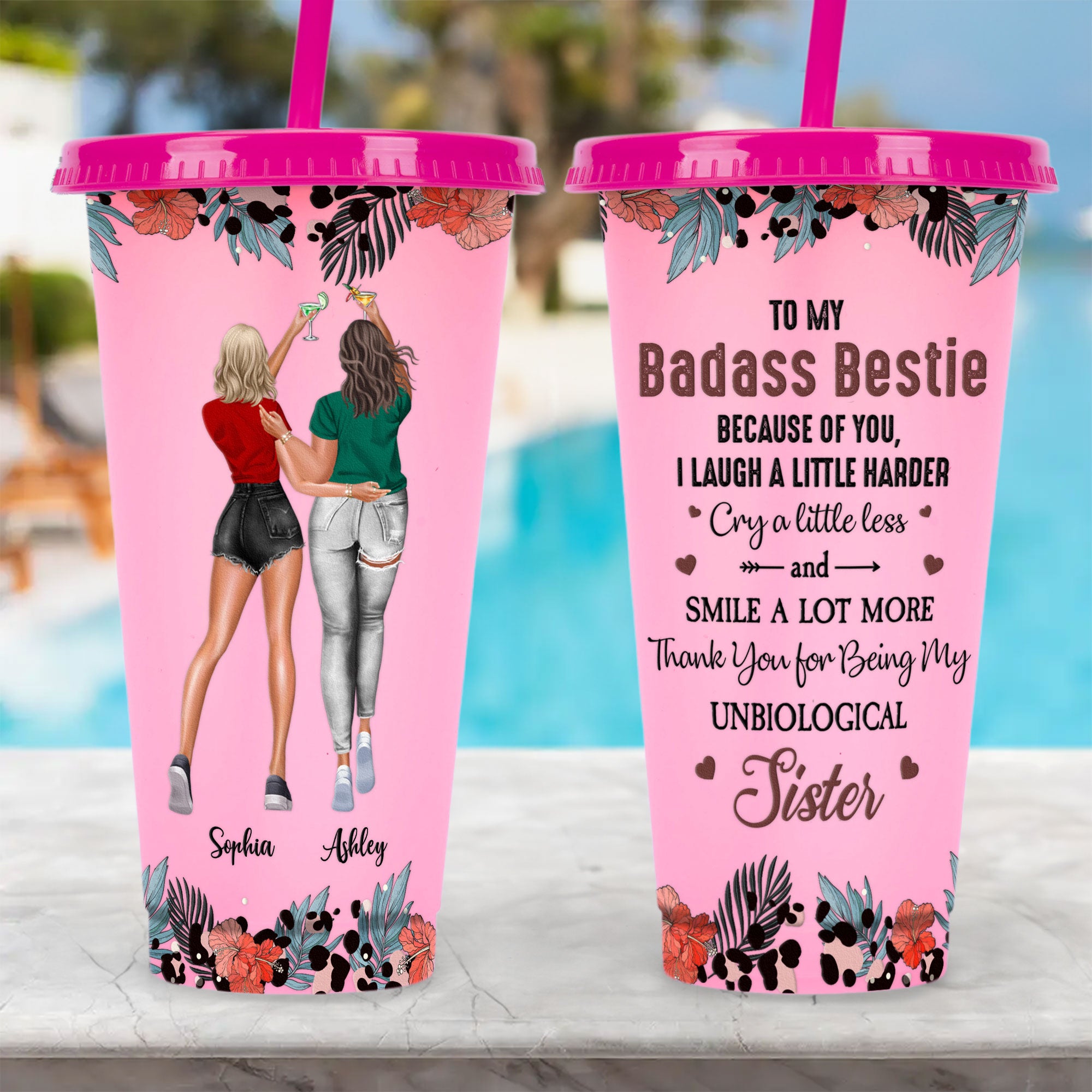 You're My Bad@ss Bestie - Personalized Color Changing Cup