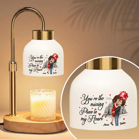 You're The Missing Piece To My Heart - Personalized Candle Warmer