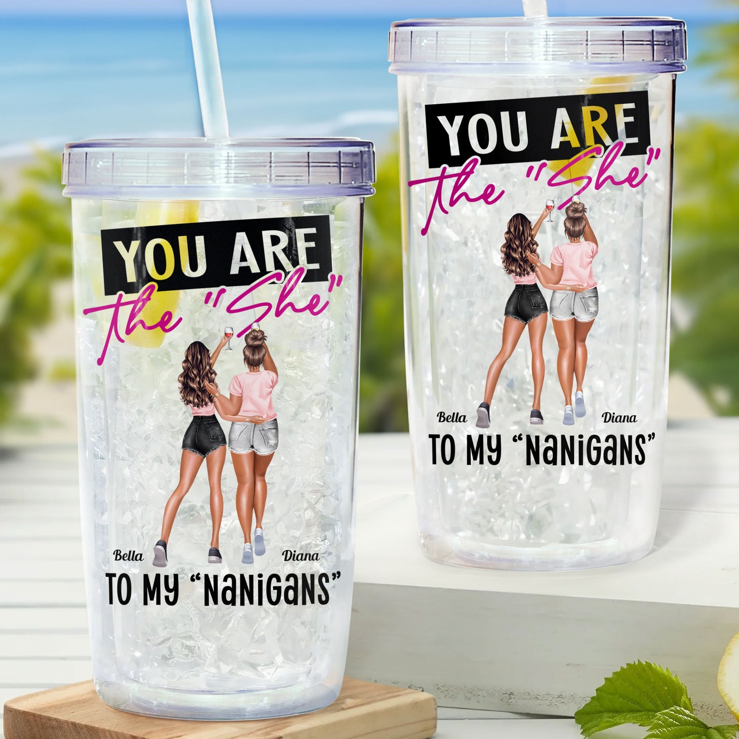 Cat Person - Personalized Acrylic Tumbler With Straw – Macorner