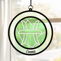 Zodiac Sign - Personalized Window Hanging Suncatcher Ornament