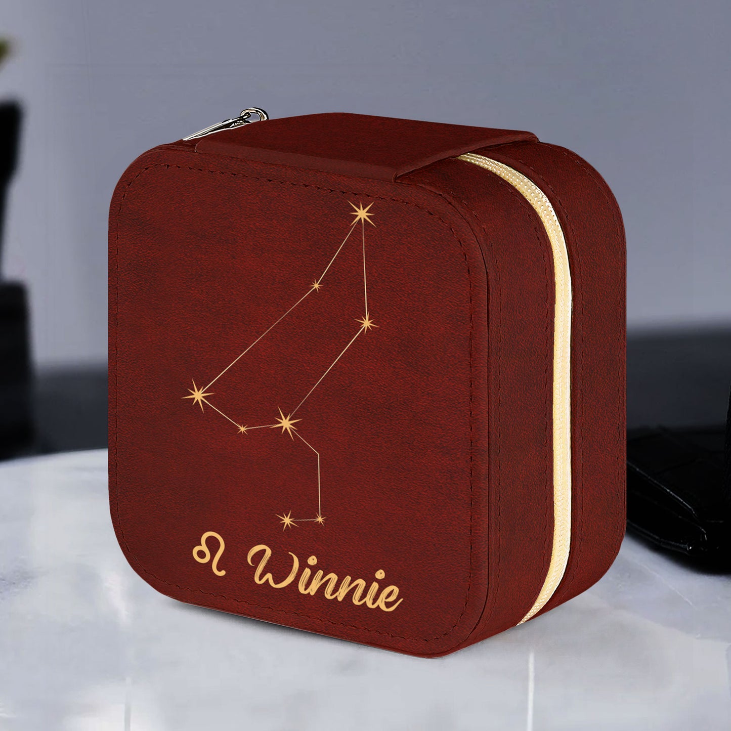 Zodiac Star - Personalized Jewelry Box