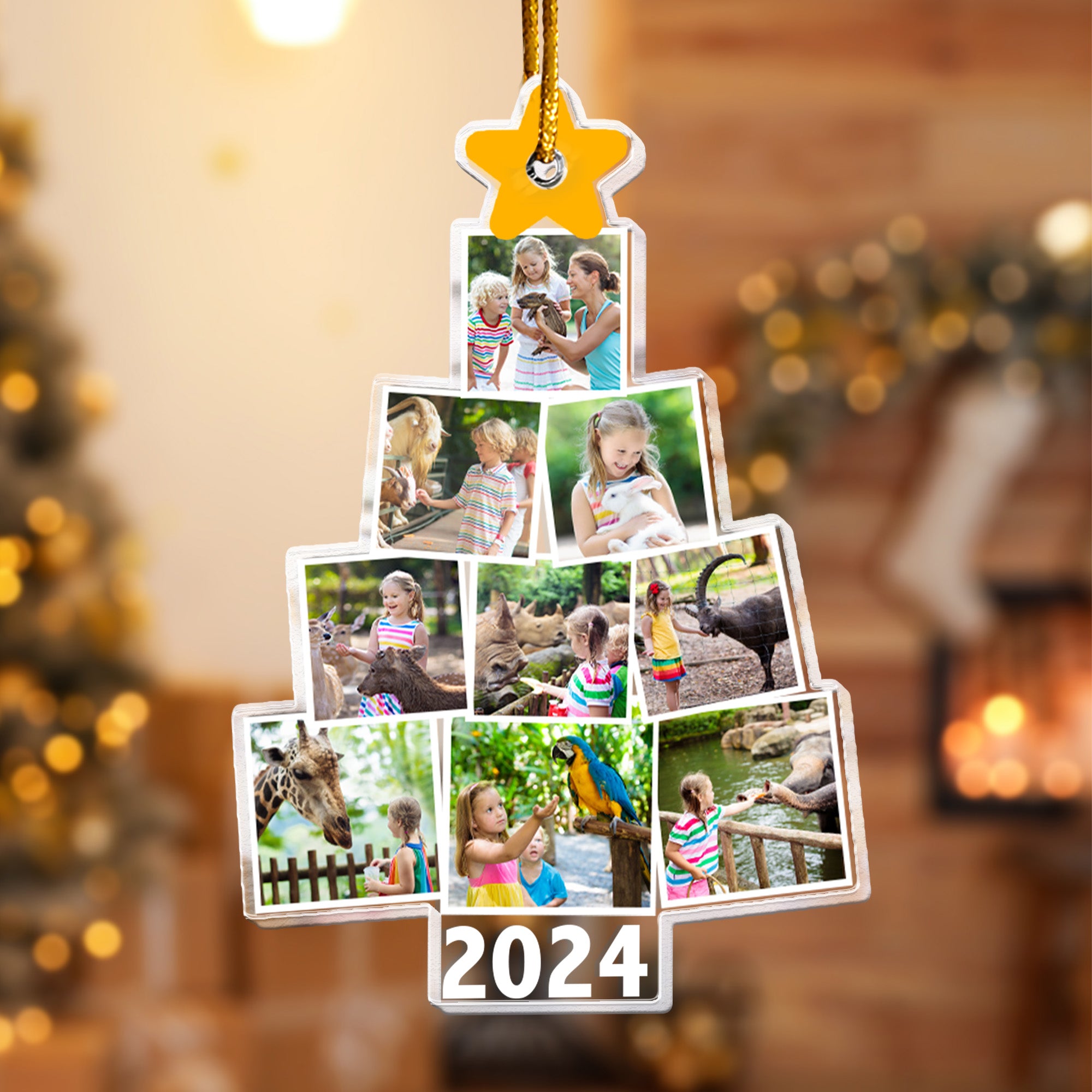 Zoo Area Christmas Tree - Personalized Acrylic Photo Ornament – Macorner