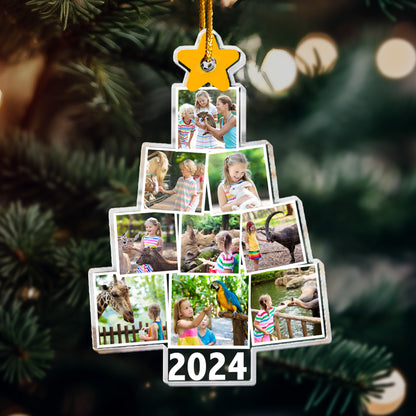 Zoo Area Christmas Tree - Personalized Acrylic Photo Ornament
