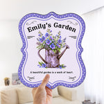 A Beautiful Garden Is A Work Of Heart - Personalized Metal Sign 4