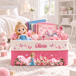 A Beautiful Princess Gift For Daughter, Granddaughter - Personalized Storage Basket 2
