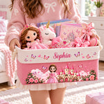 A Beautiful Princess Gift For Daughter, Granddaughter - Personalized Storage Basket 4