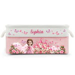 A Beautiful Princess Gift For Daughter, Granddaughter - Personalized Storage Basket 6