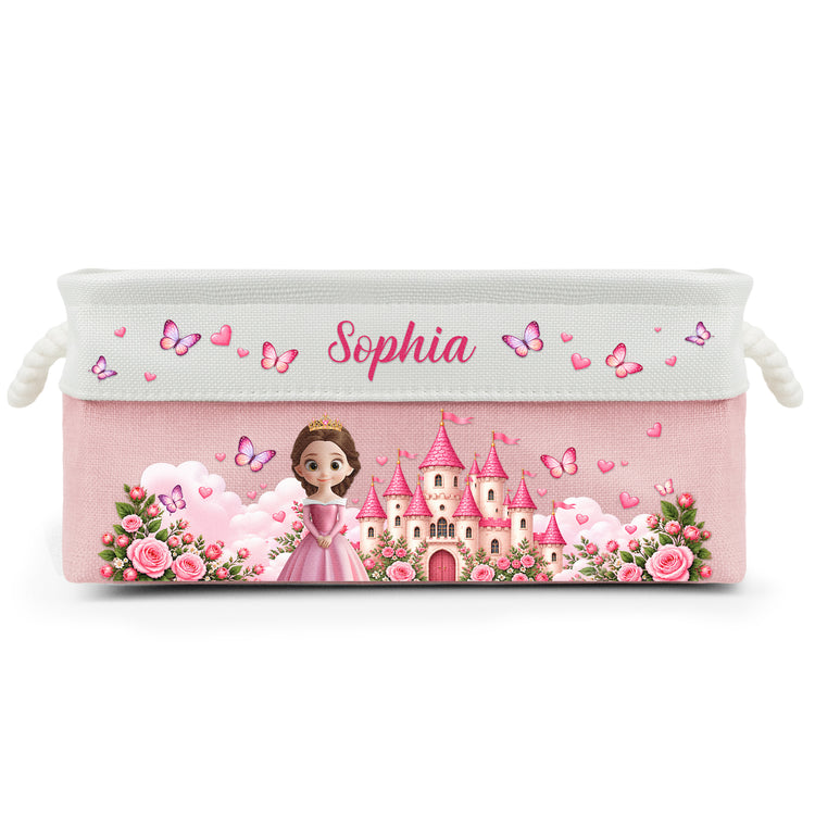 A Beautiful Princess Gift For Daughter, Granddaughter - Personalized Storage Basket 6