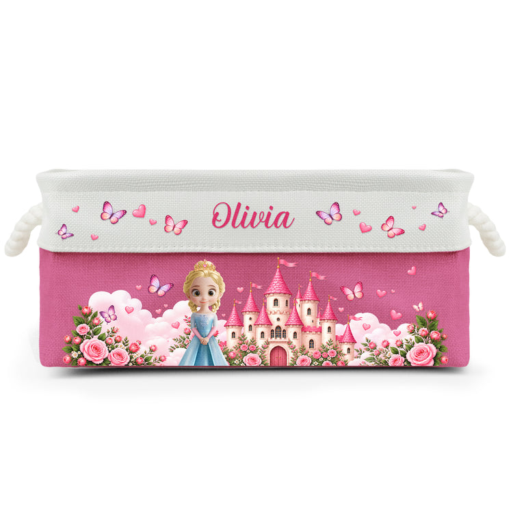 A Beautiful Princess Gift For Daughter, Granddaughter - Personalized Storage Basket 7
