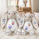 A Hug From A Long Distance Loved One - Personalized Bunny Plush 4