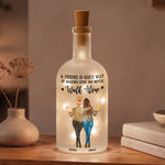 A True Friendship Is A Journey Friendship Gifts For BFF, Soul Sisters - Personalized Bottle Lamp 3