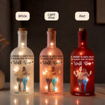 A True Friendship Is A Journey Friendship Gifts For BFF, Soul Sisters - Personalized Bottle Lamp 7